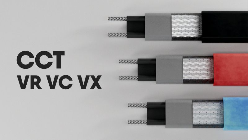 Саморегулирующийся греющий кабель ССТ: VC, VR, VX